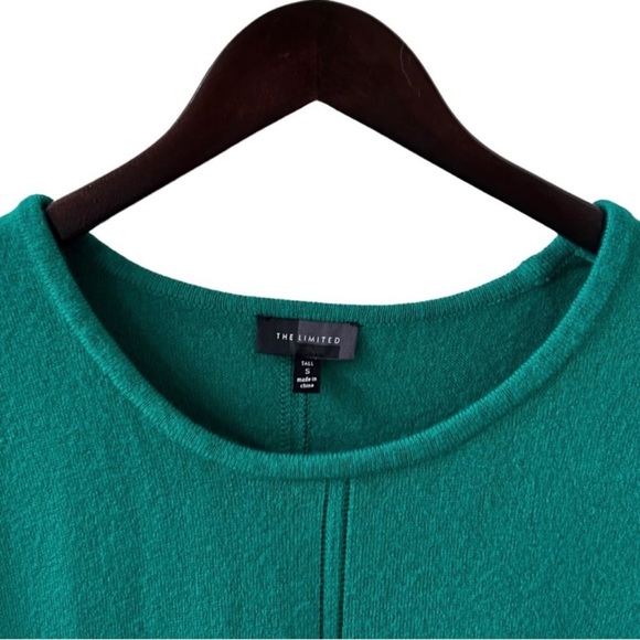 The Limited Green Long Sleeve Pointelle Knit Sweater Size Small - Picture 3 of 5